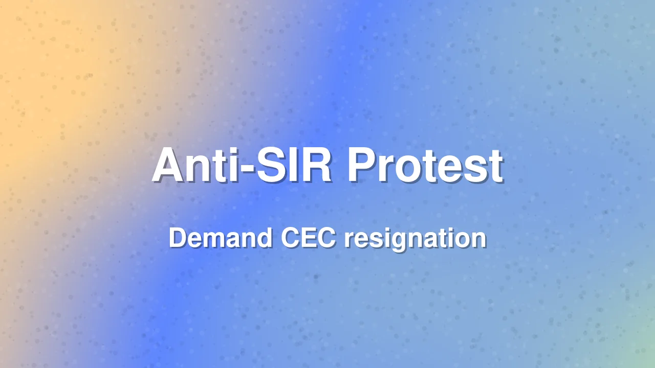 Dipke, Rathee, Prakash Raj Join Anti-SIR Protest in Bengaluru