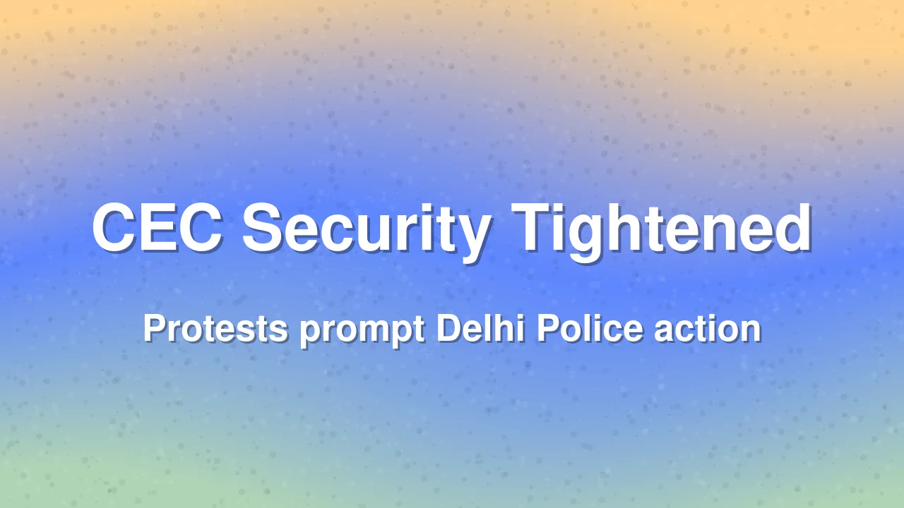 Security Tightened At CEC Gyanesh Kumar's Residence