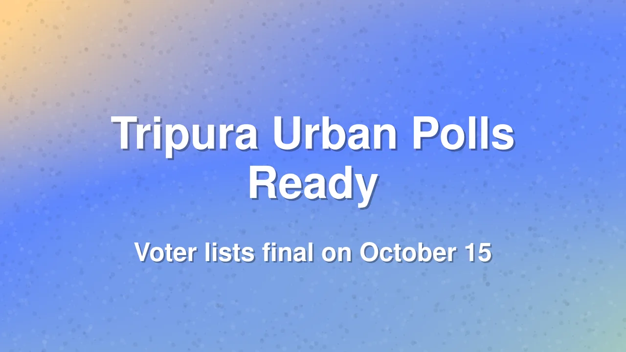 Tripura State Election Commission Holds Key Meeting Ahead of Urban Body Polls