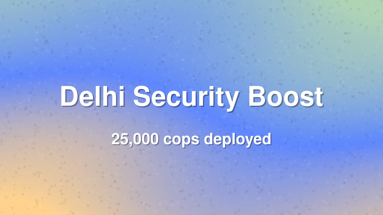 Delhi Police Deploys 25,000 Cops for Security