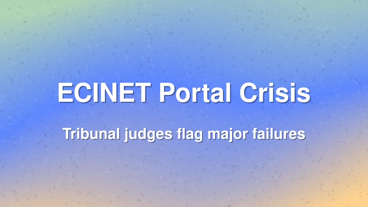 ECINET Portal Fails West Bengal Tribunal Judges Handling 22 Lakh Voter Appeals