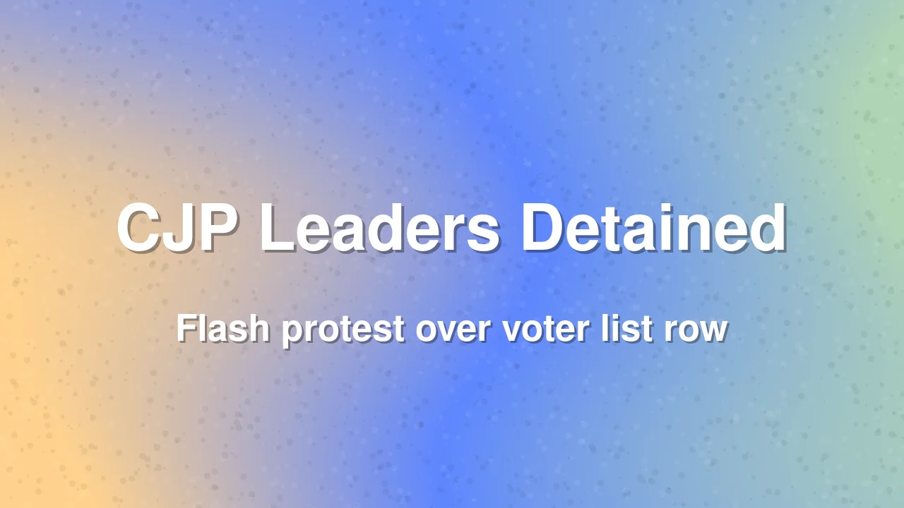 Delhi Police Detain CJP Leaders After Protest Over Voter List Row